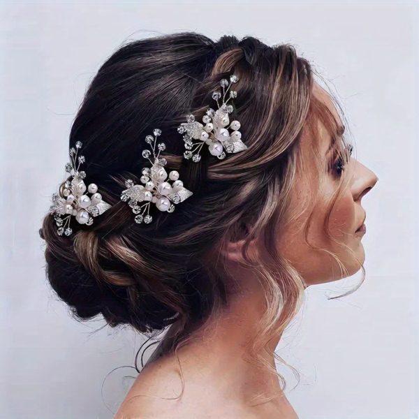 pic chignon mariage strass perles