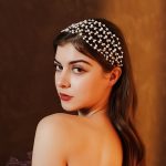 Bandeau perles avec ruban