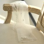 Voile court élégant strass