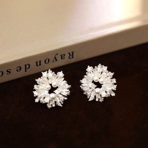 Boucles d'oreille Mariage Perles et Strass