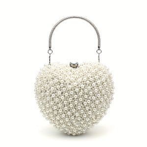 sac à main Marie cœur perles