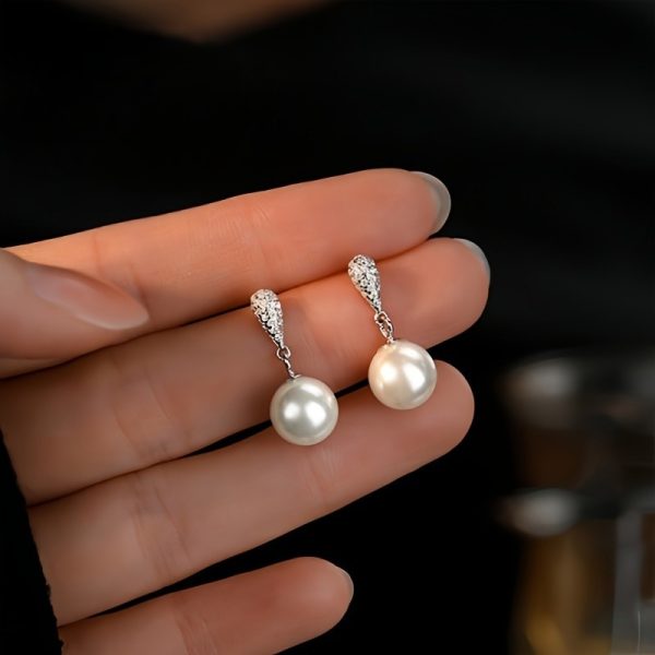 boucles d'oreille mariage perles argent