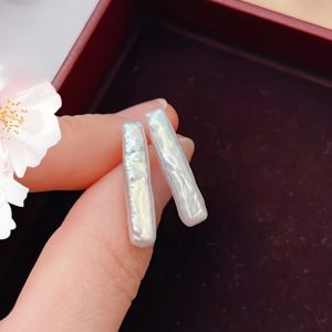 Boucles d'Oreille Mariage Perle Longue