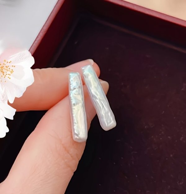 Boucles d'Oreille Mariage Perle Longue