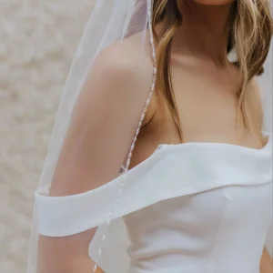 voile de mariée finition perles