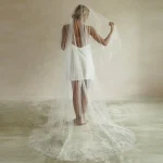 voile nuptial deux niveaux