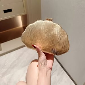 sac mariage coquille doré
