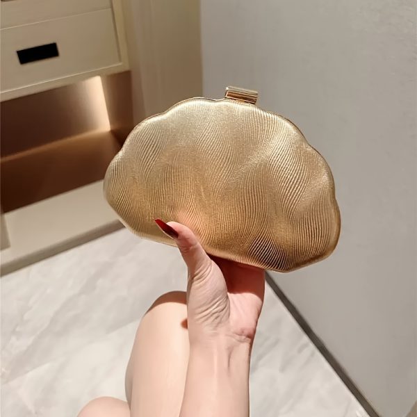 sac mariage coquille doré