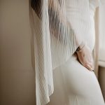 accessoire mariage voile long plissé