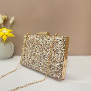 sac mariage mini dorée