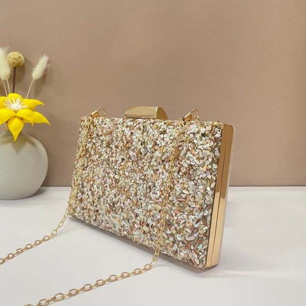 sac mariage mini dorée