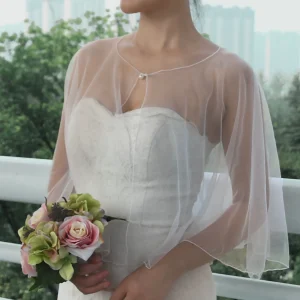 boléro mariage léger et transparent