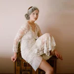 voile mariage perles